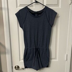 SmartWool Active Reset Romper in Heathered Navy Blue Wool Size XS